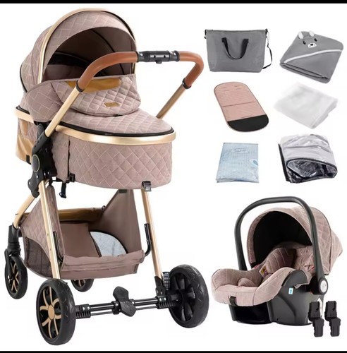 3in1 kinderwagen set khaki - 3in1, –
